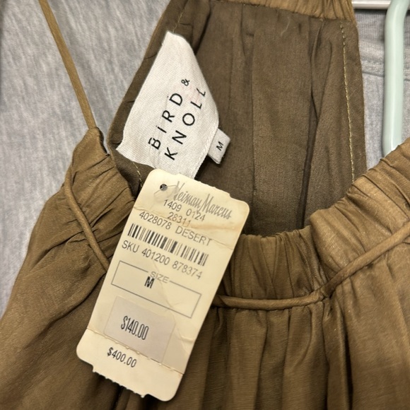 BIRD & KNOLL olive mini dress - Picture 2 of 4